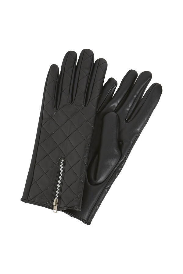 guantes piel sintética Leather de mujer - Ropa10