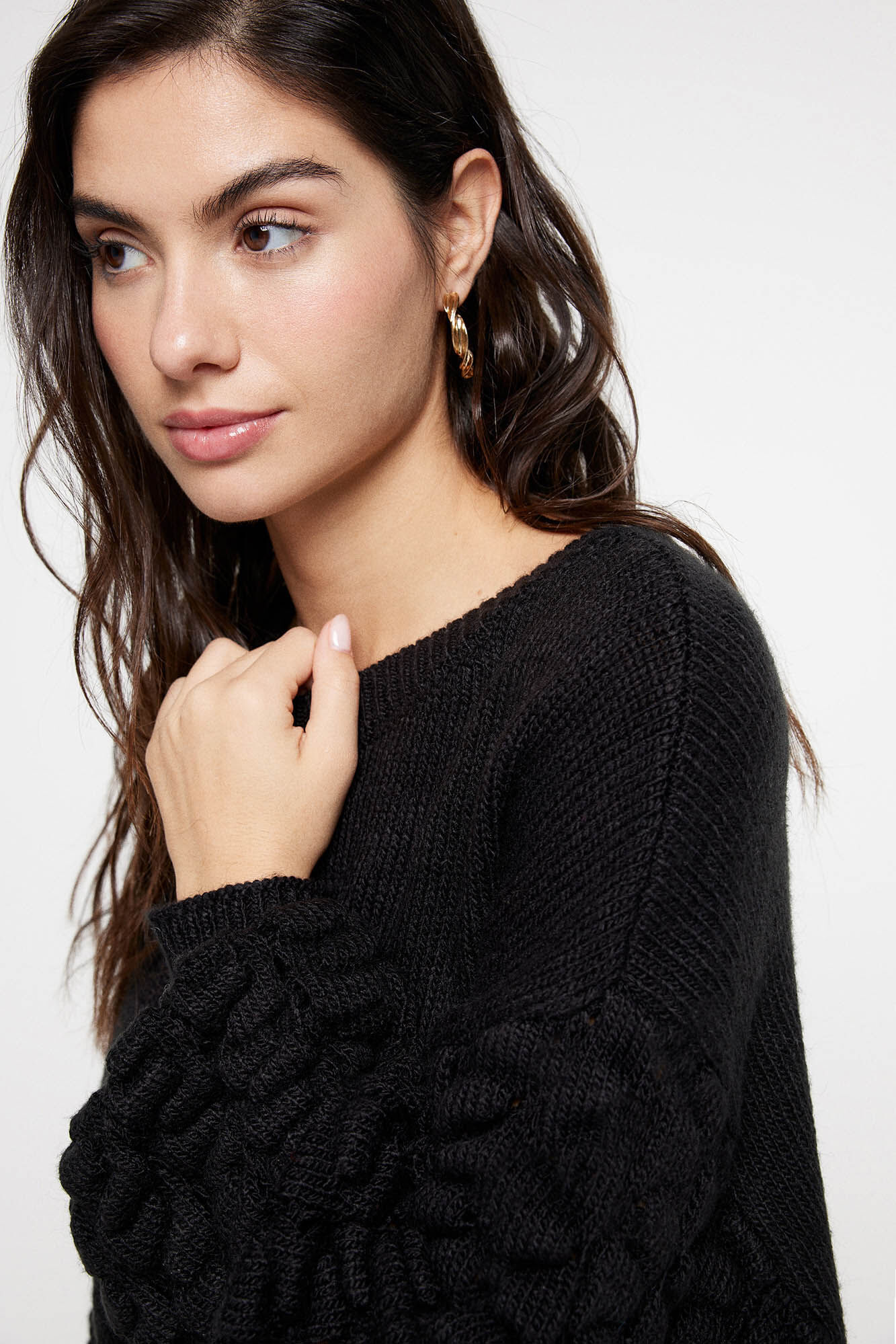 Jersey mujer sales manga abullonada