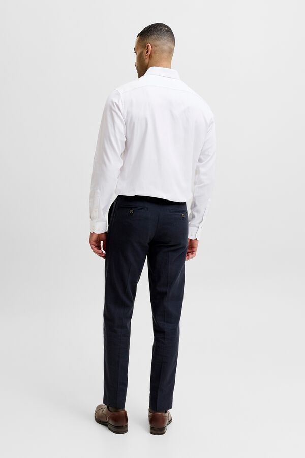 Jack & Jones Camisa dobby slim fit Branco