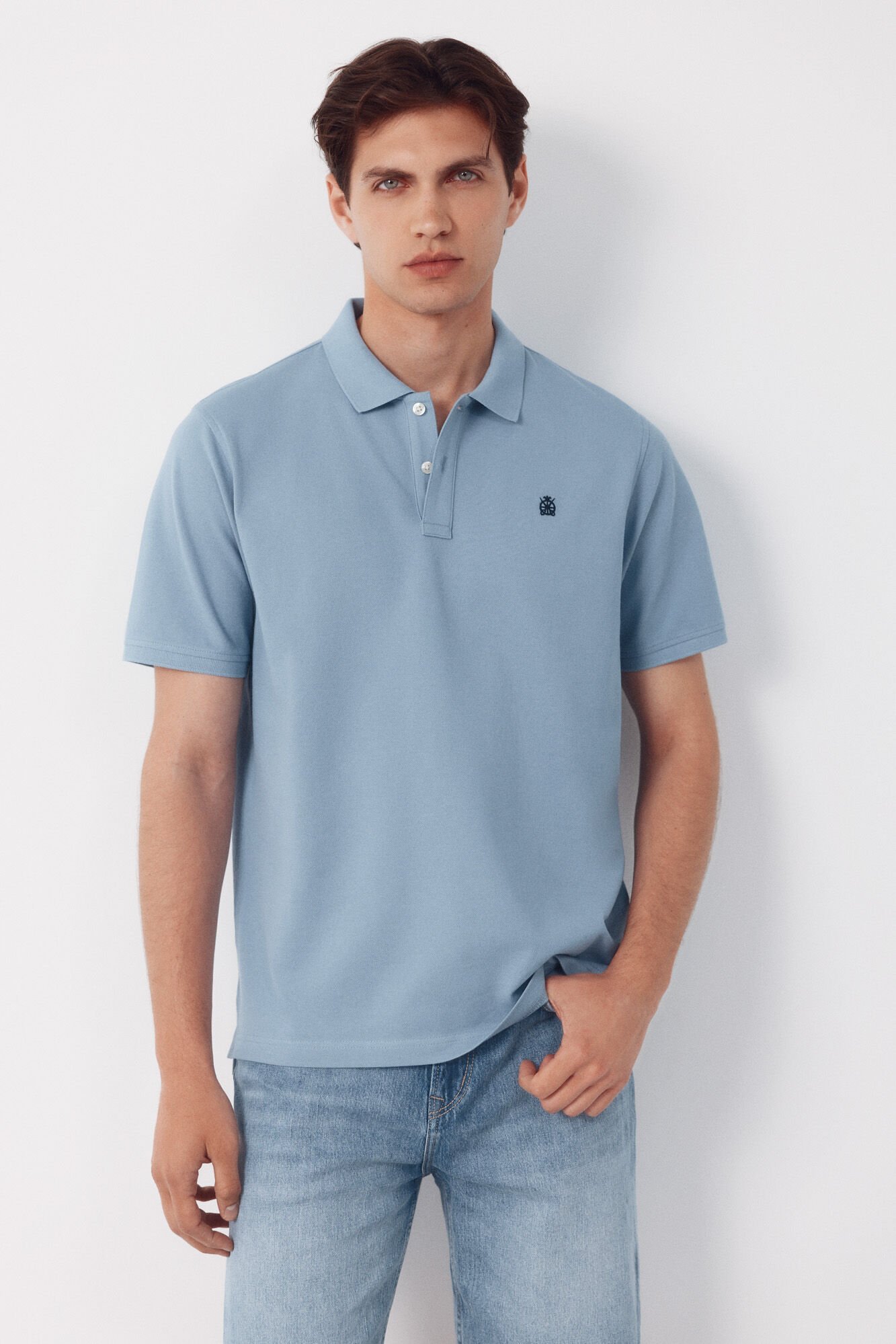 Cortefiel Piqu&eacute; basic polo shirt