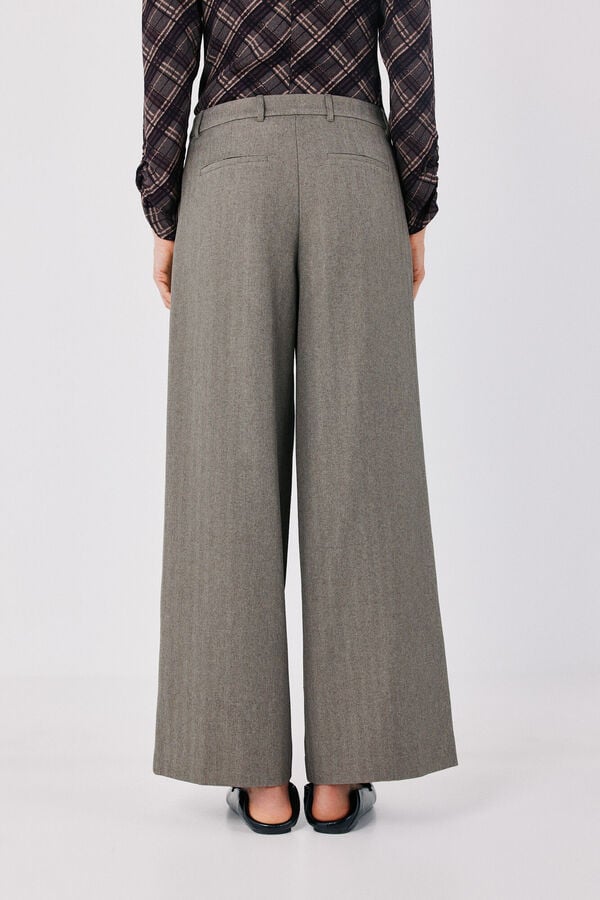 Cortefiel Women's dart trousers Beige