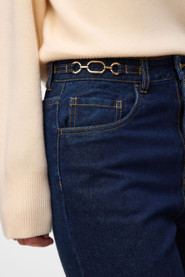 Vero Moda Calça com detalhe de corrente Azul