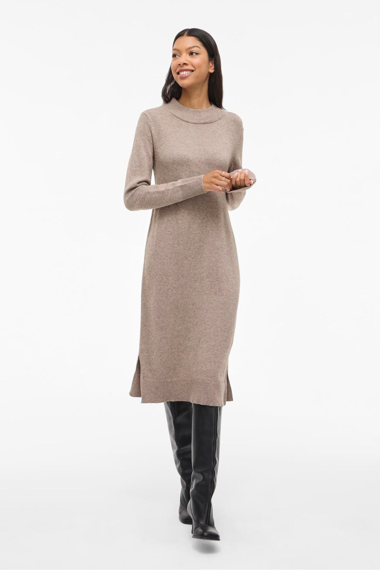 Vila Vestido de malha com viscose