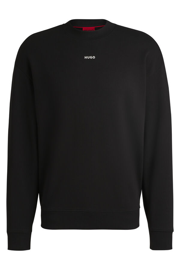 HUGO Round neck sweatshirt Black