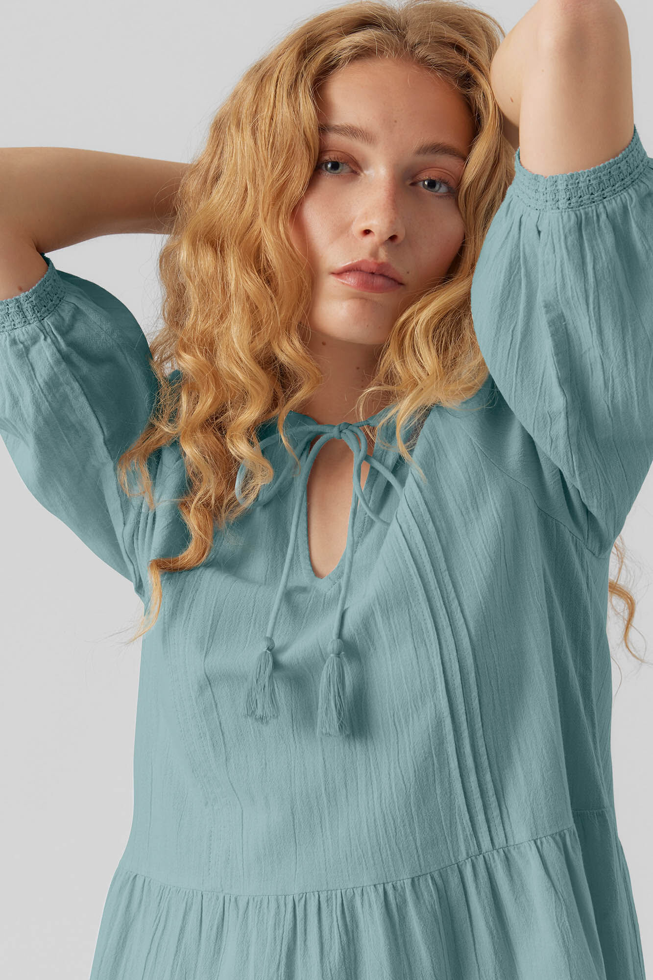 Vero Moda Vestido mangas bal&atilde;o