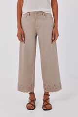 Cortefiel Linen tank top Beige