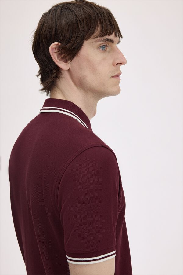 Fred Perry Fred Perry two-tone polo shirt Maroon