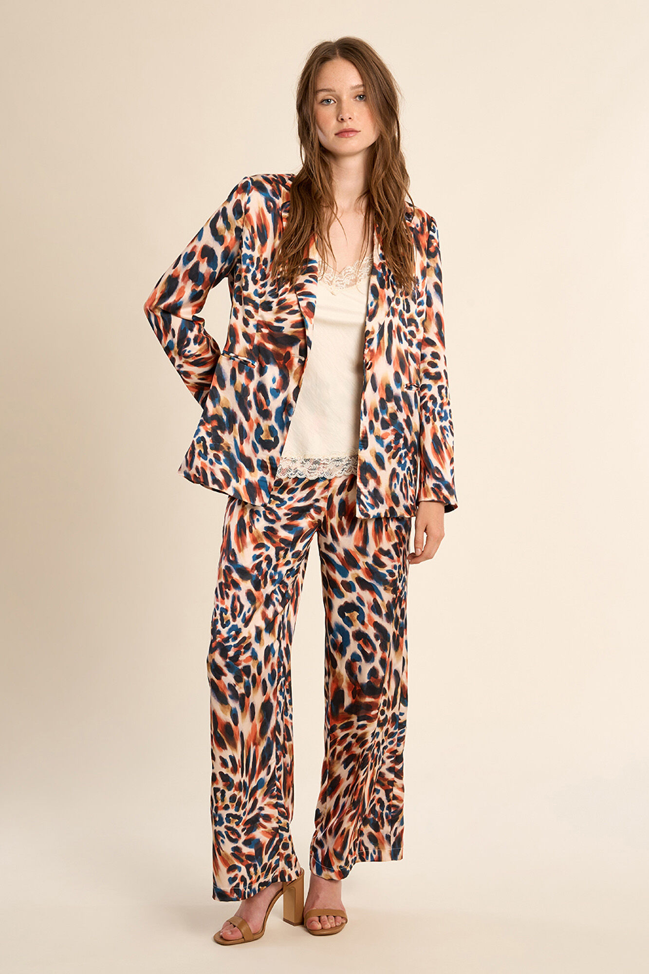 Molly Bracken Cal&ccedil;a de mulher comprida estampada