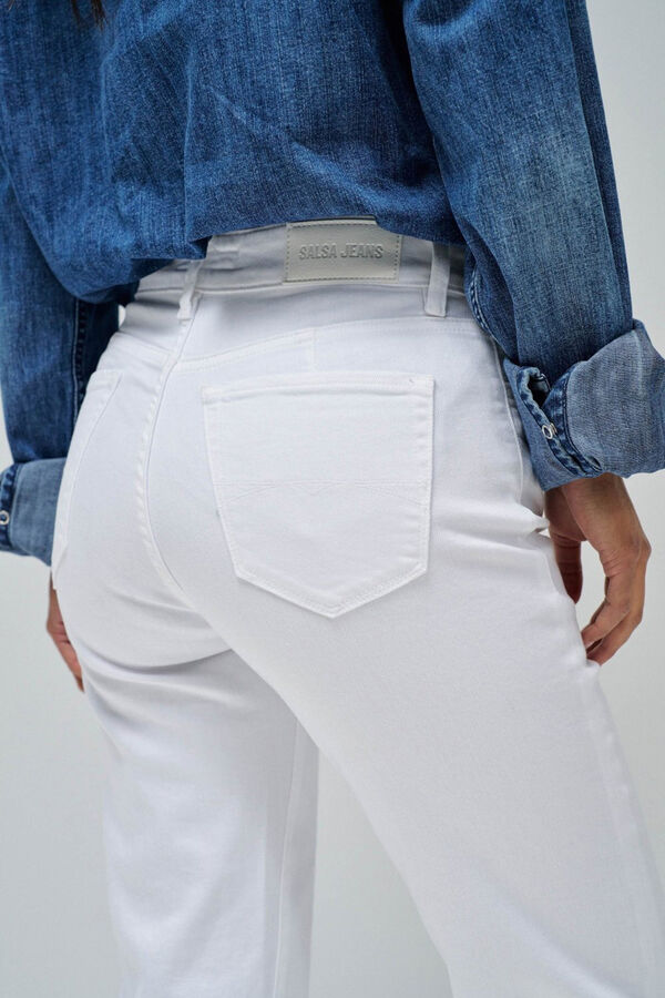 Salsa Jeans Calça jeans cropped slim True Branco
