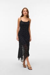 Vero Moda Vestido midi de al&ccedil;as Preto