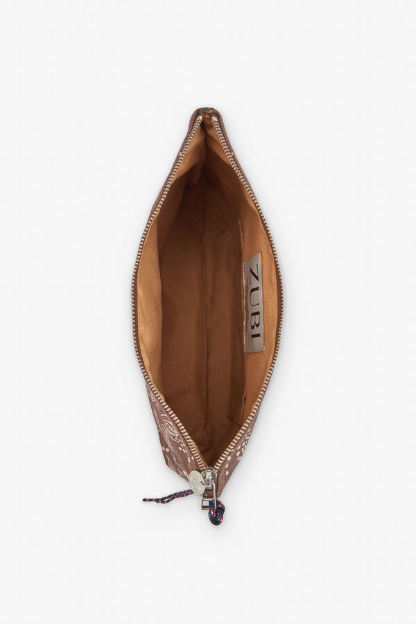 Zubi Pouch handbag Dark brown
