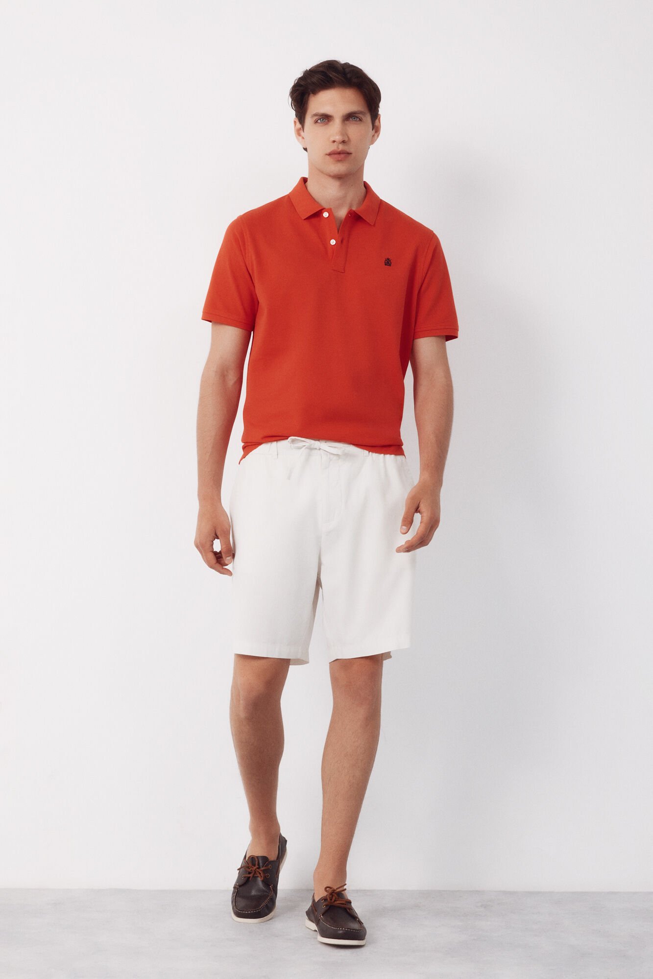 Cortefiel Piqu&eacute; basic polo shirt