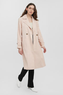 Cortefiel Long trench coat Stone