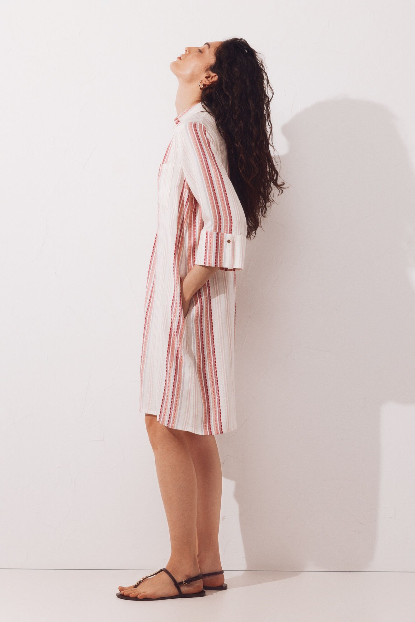 Cortefiel Lurex shirt kaftan