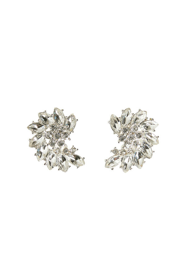 Cortefiel Crystal earrings Grey