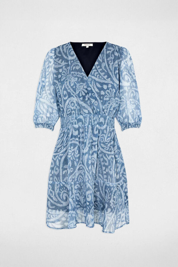 Morgan Vestido curto cruzado Multicolorido