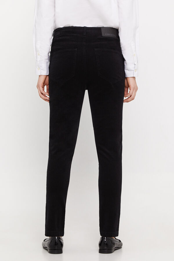 Cortefiel Sensational corduroy trousers  Black