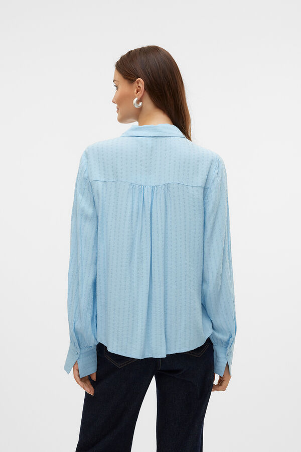 Vero Moda Camisa fluida de manga comprida comprida  Azul