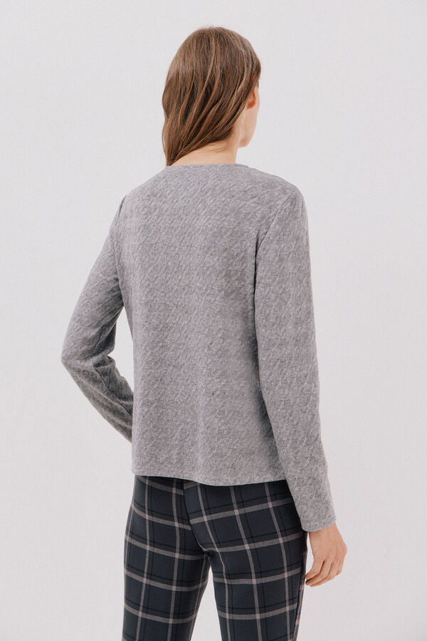 Cortefiel houndstooth Grey