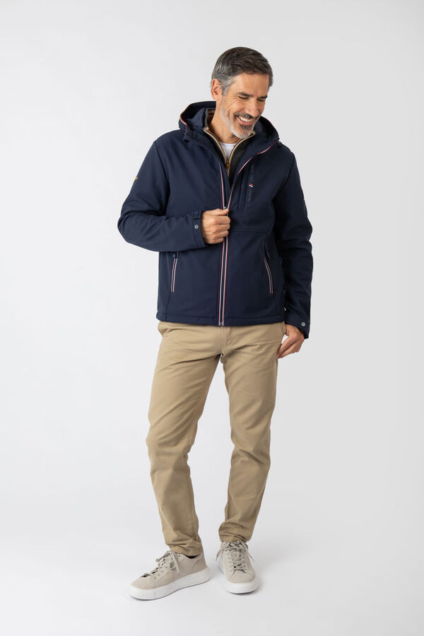 Privata Casaco softshell com capuz Azul