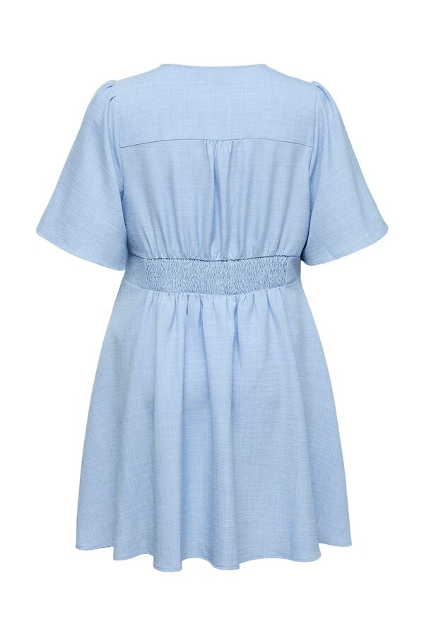 Vero Moda Curve Short sleeve plus size dress Blue