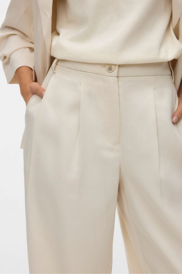 Vero Moda Cal&ccedil;as compridas de vestir Tostado