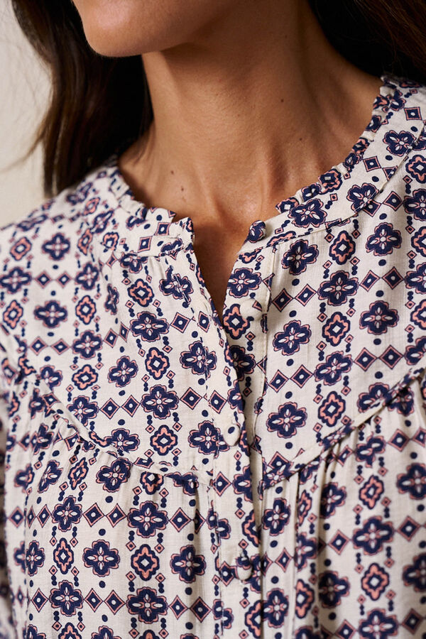 Polín Et Moi Camisa geométrica lilás Impressão