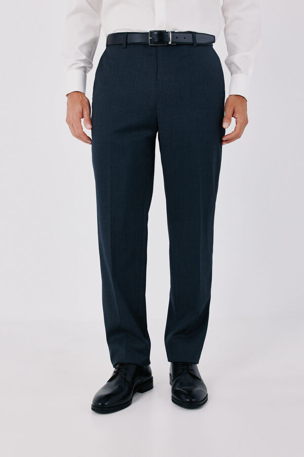 Cortefiel Twill smart fabric blazer Dark grey