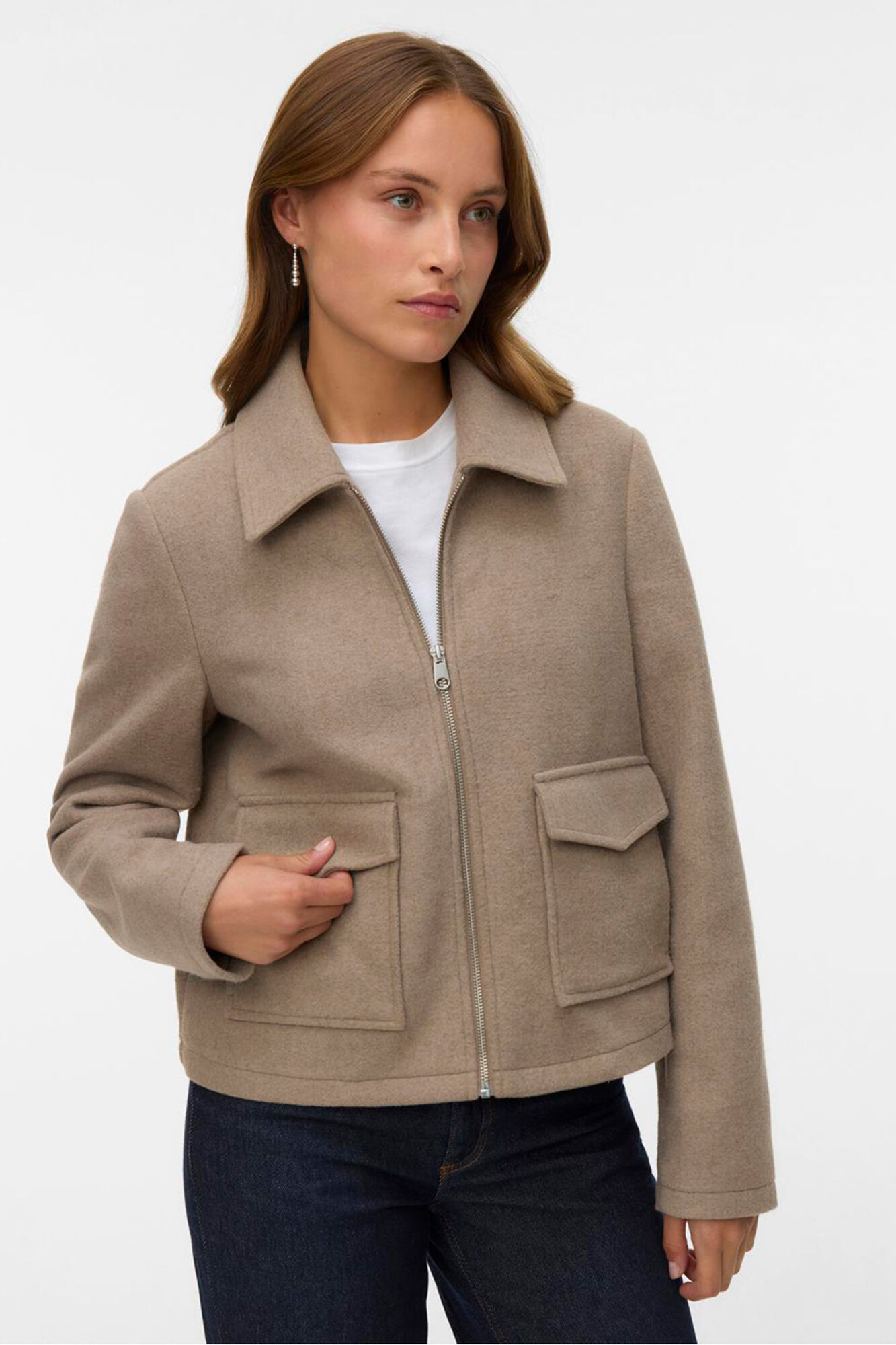 Vero Moda Cazadora corta de pa&ntilde;o