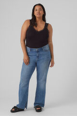 Vero Moda Curve Top renda Curve Preto