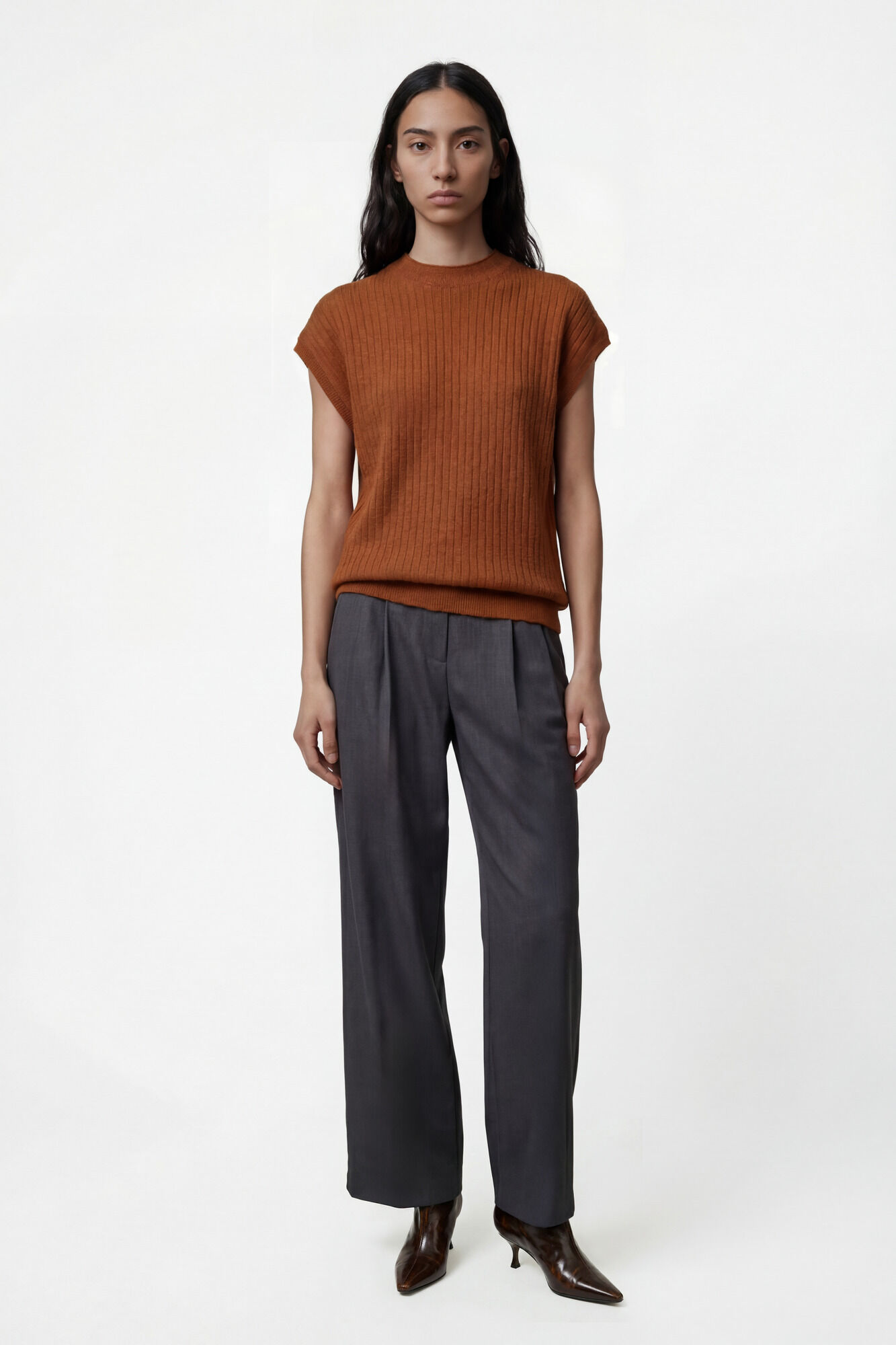 Vero Moda Blusa manga com gola alta 