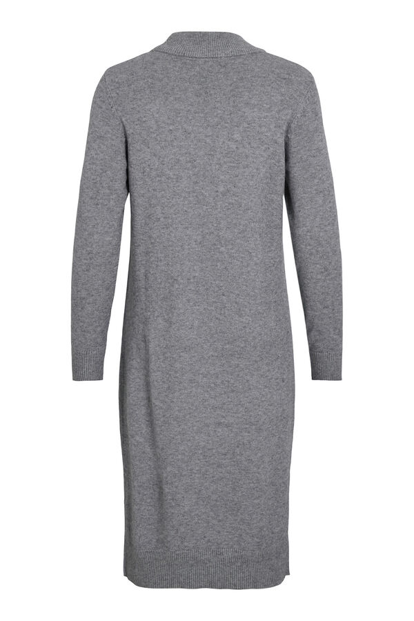 Vila Vestido de malha com viscose Cinzento