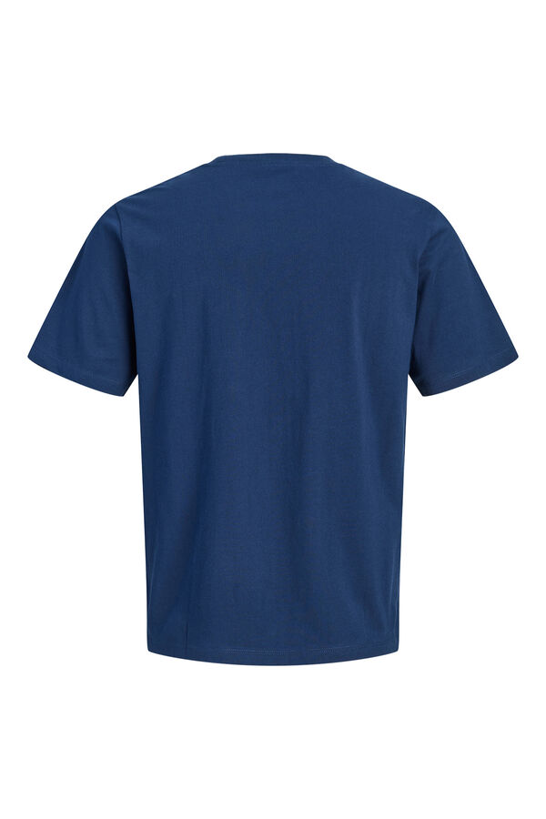 Jack & Jones Printed cotton T-shirt Navy