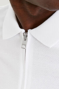 Cortefiel Standard fit polo shirt White