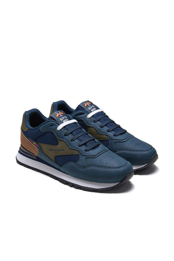 Spagnolo Men's casual running sneakers Navy