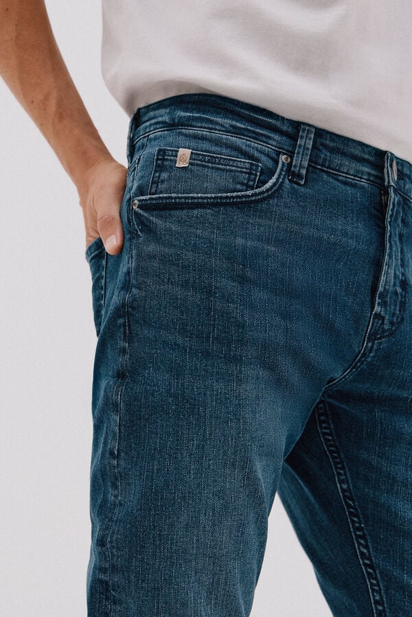 Cortefiel Slim fit jeans Blue