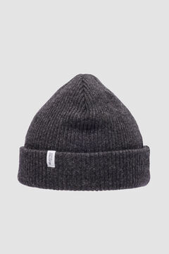 Cortefiel Knitted hat with cashmere Grey