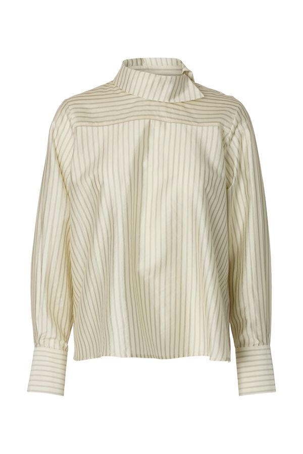 Selected Blusa de gola alta Ecru