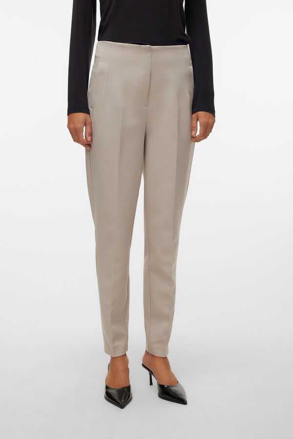 Vero Moda Calças compridas de vestir Cinzento