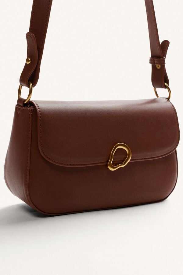 Gioseppo Crossbody bag with buckle Dark brown