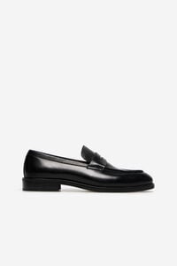 Cortefiel Leather dress loafer Black