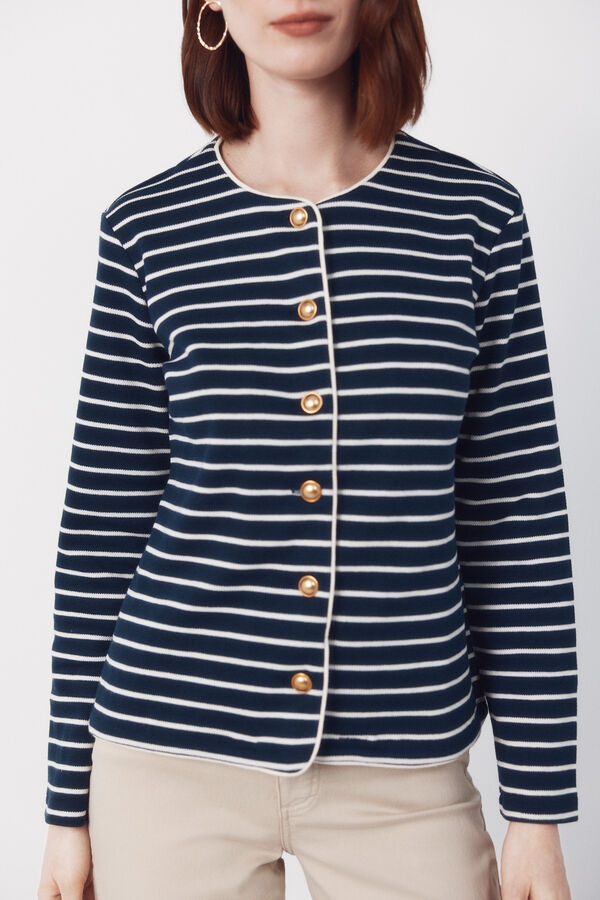 Cortefiel Rebeca vivo contraste Estampado azul