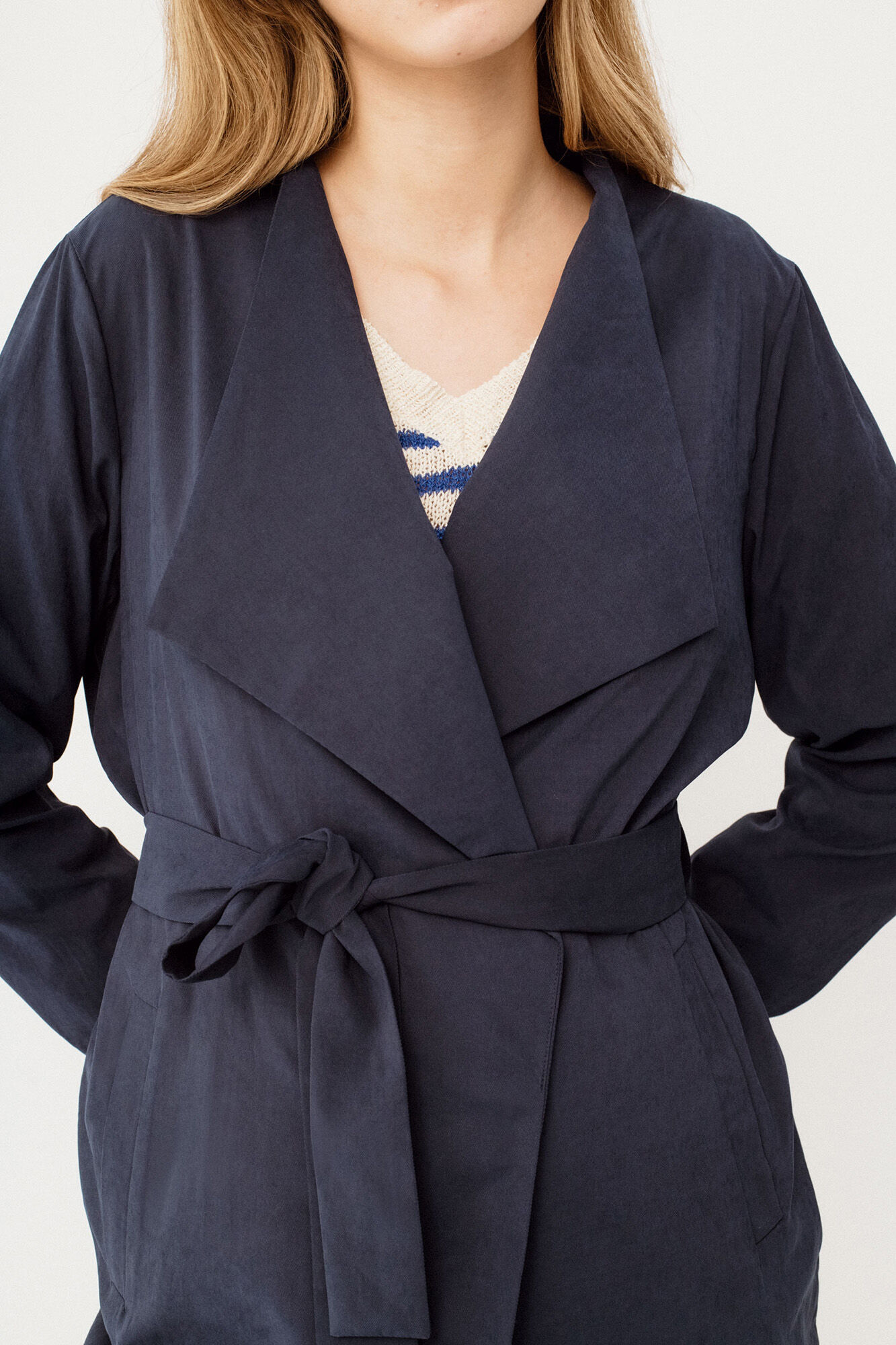 Vila Long knotted trench coat