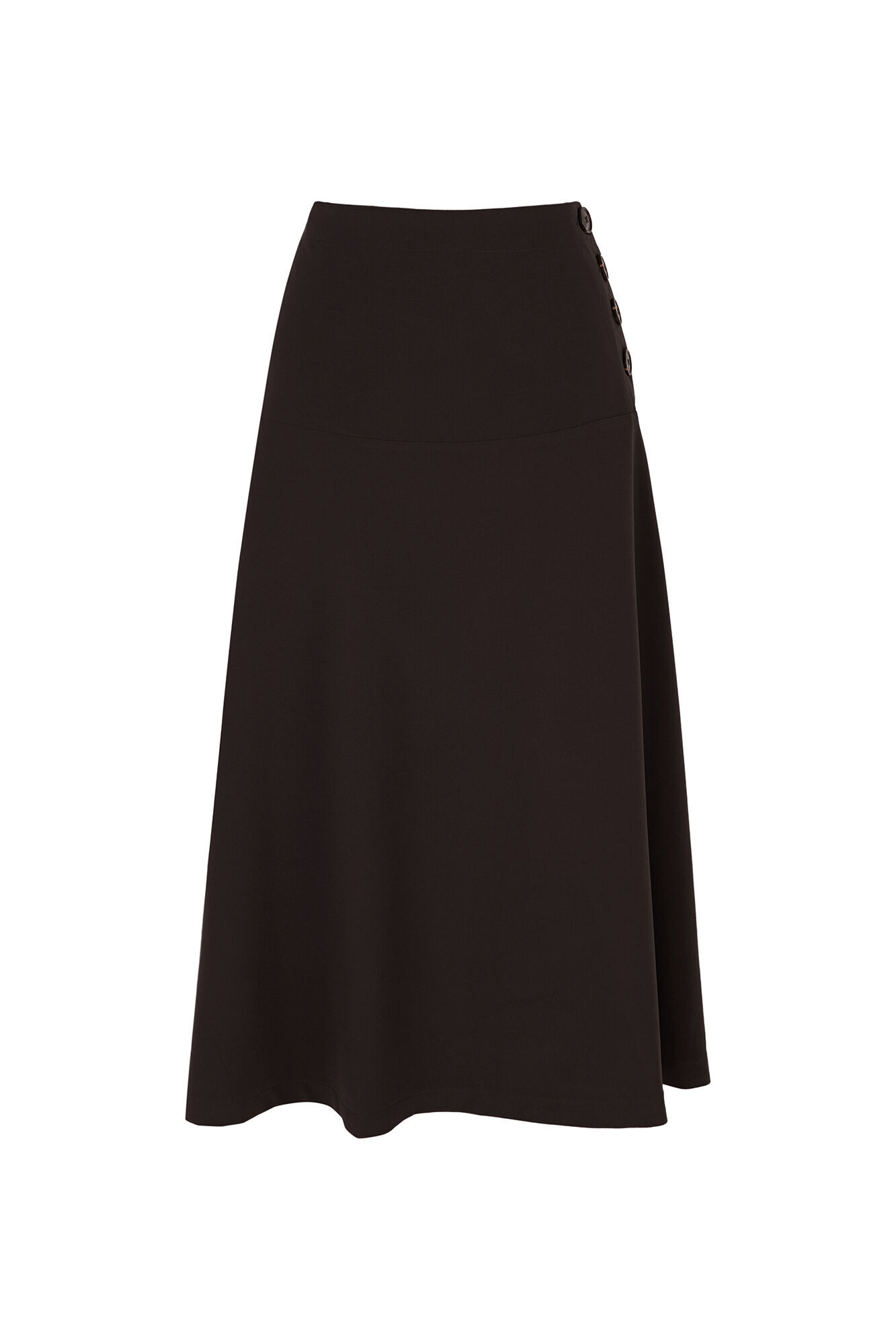 Cortefiel Flared skirt with buttons