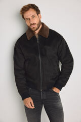 Jack & Jones Blus&atilde;o bomber 100% poli&eacute;ster Preto