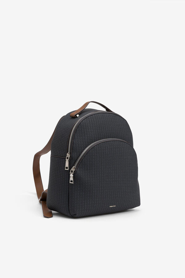 Cortefiel Textured backpack Blue