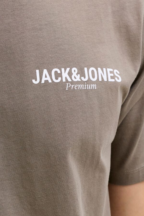 Jack & Jones Cotton logo T-shirt Grey