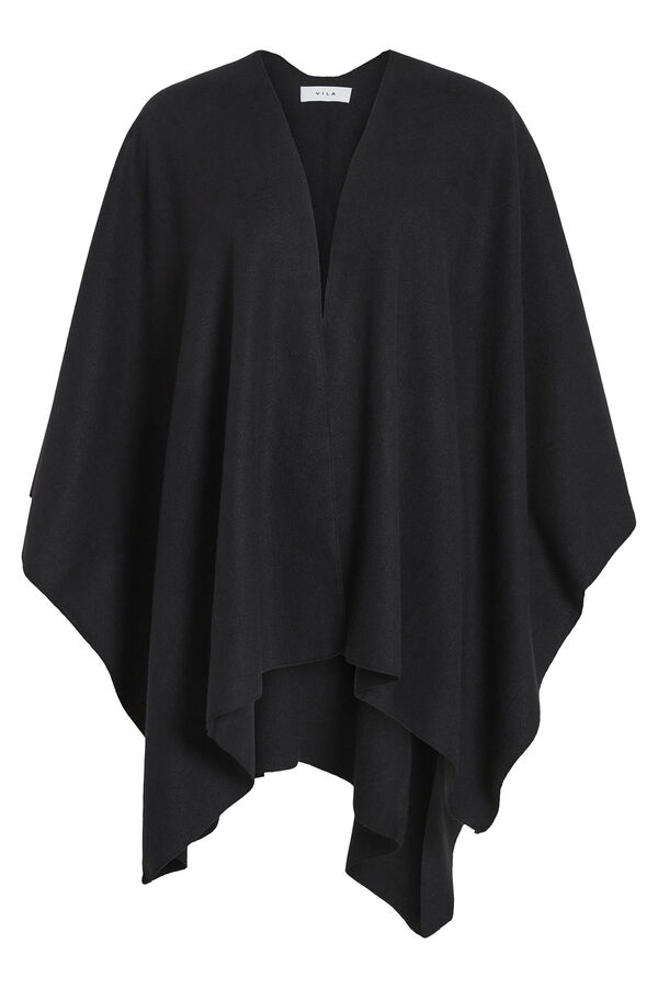 Vila Poncho franjas Preto