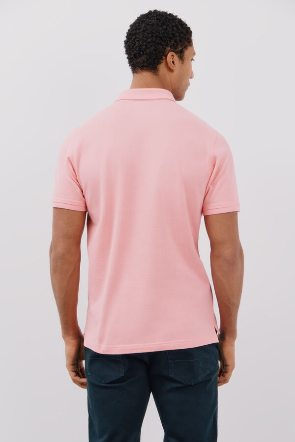 Cortefiel Basic piqué polo shirt Coral