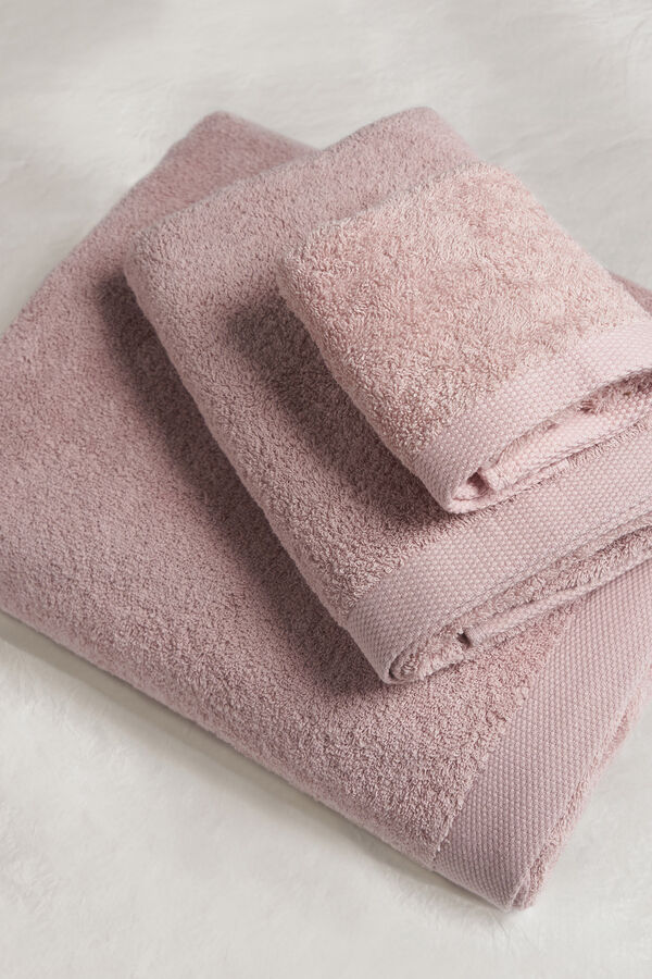 Cortefiel Blue Ocean 550 Bath Towel 90x150 cm Pink